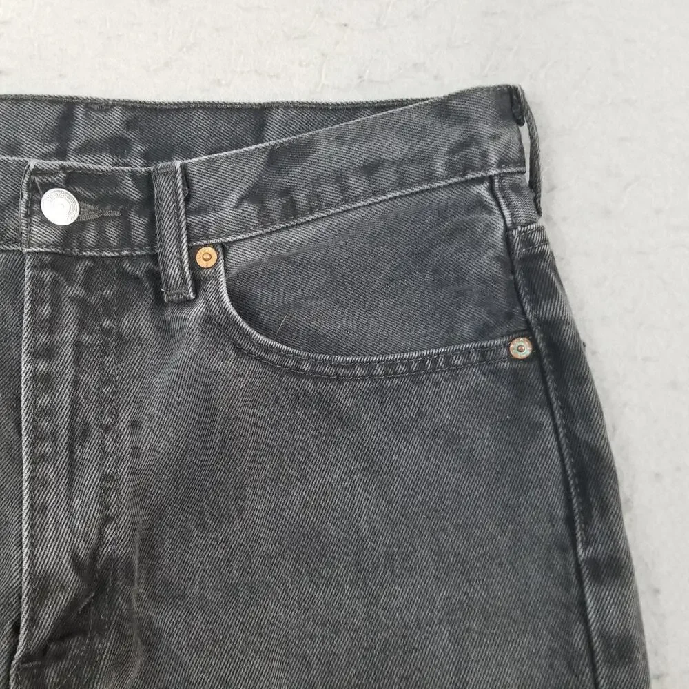 Levis 550 Relaxed Fit Jeans Mens 33x30 Gray Charcoal‎ Wash Tapered Denim Pants